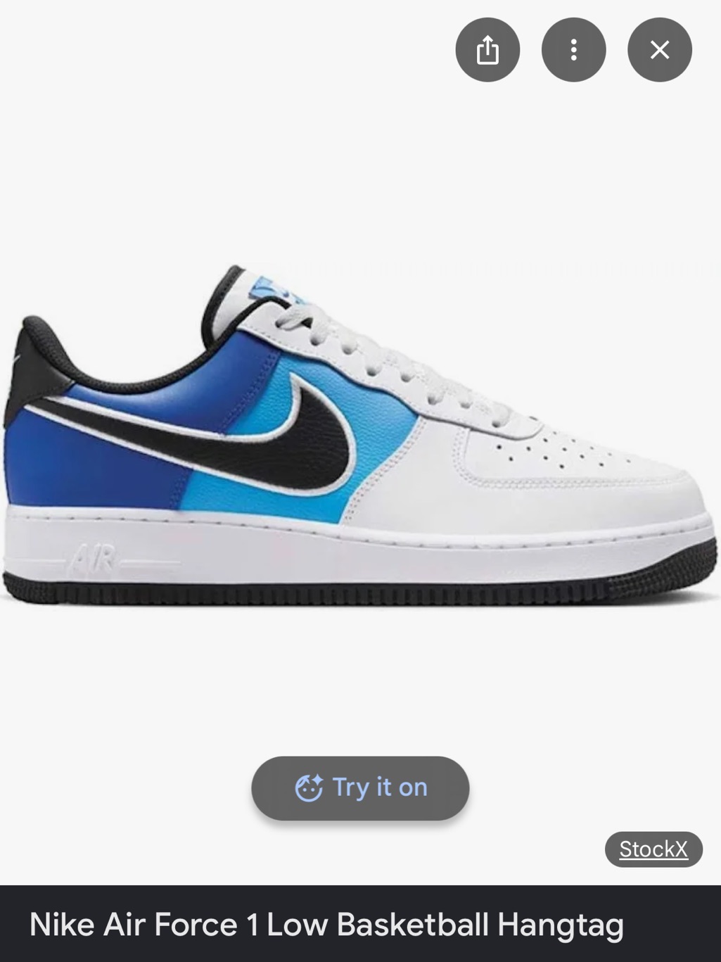 Nike Af1 Low White/Black/Blue
